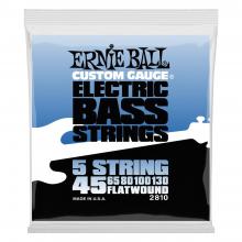 Ernie Ball Flatwound Electric Bass Strings - 5 String Set - 45-130