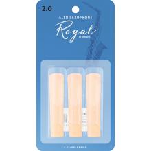 Royal Alto Sax Reeds - Size 2 - 3 Pack