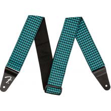 Fender Houndstooth Jacquard Strap - Teal