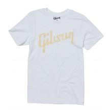 Gibson Distressed Logo T-Shirt - White - Large