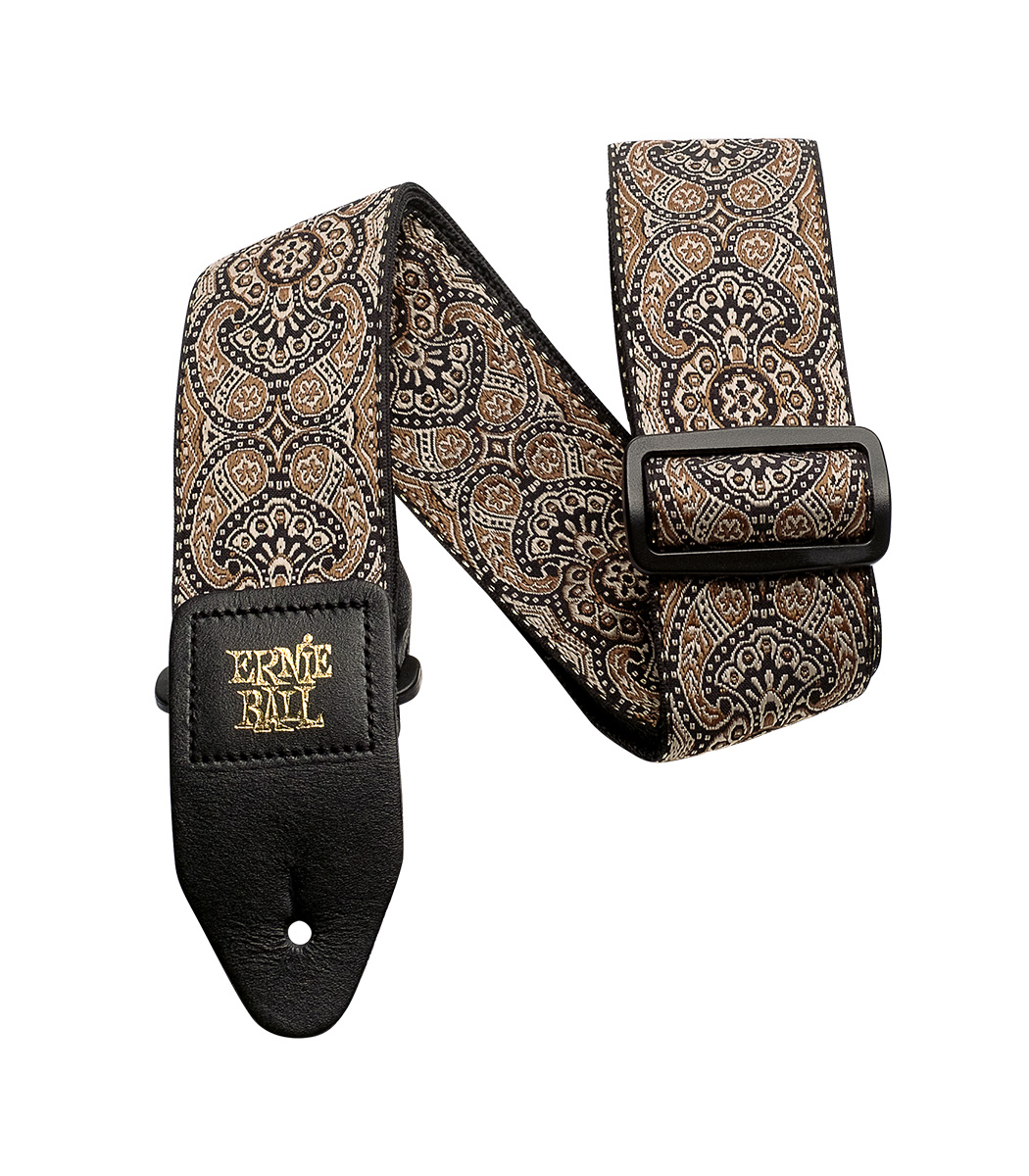 Ernie Ball Jacquard Guitar Strap Black Paisley