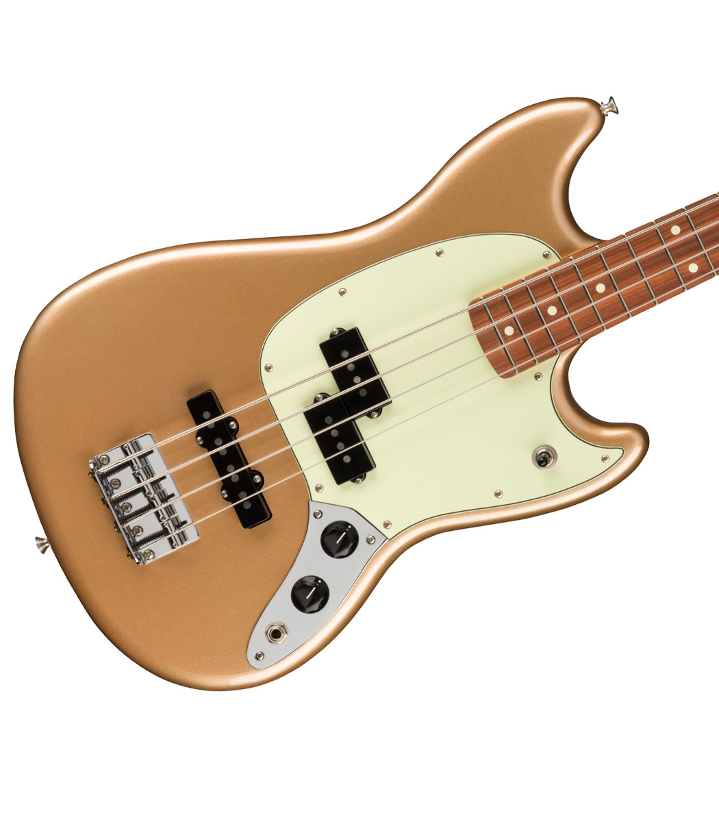 fender mustang bass firemist gold