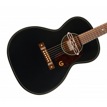 Grestch Deltoluxe Acoustic with Tortoiseshell Pickguard, Black Top 