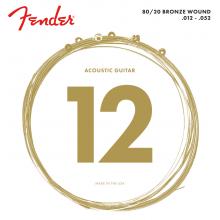 Fender 12-52 80/20 Bronze Acoustic Guitar Strings