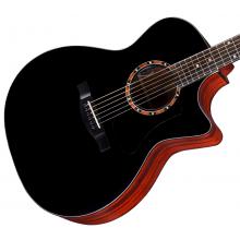 Eastman AC122-2CE All Solid Acoustic Guitar with Pickup - Black