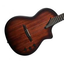 Hispania Mahogany Steel Folk Slim Body Guitar COGNAC with gig bag