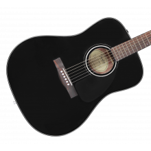 Fender CD-60 V3 Dreadnought Acoustic Guitar, Walnut Fingerboard, Black 