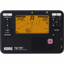  Korg TM 70T Tuner Metronome Black